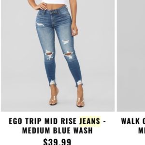 Fashion Nova Skinny Ankle Jeans